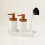جا مایع دوقلو سفید چوب برند پرفکت