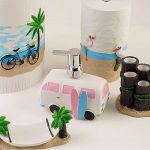 سرویس بهداشتی هاوایی سفید آبی صورتی اورجینال اصلی - Image 3