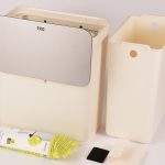 سطل کابینتی برند اکوو حجم 7 لیتر رنگ کرم - Image 2