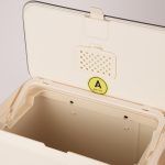 سطل کابینتی برند اکوو حجم 7 لیتر رنگ کرم - Image 3