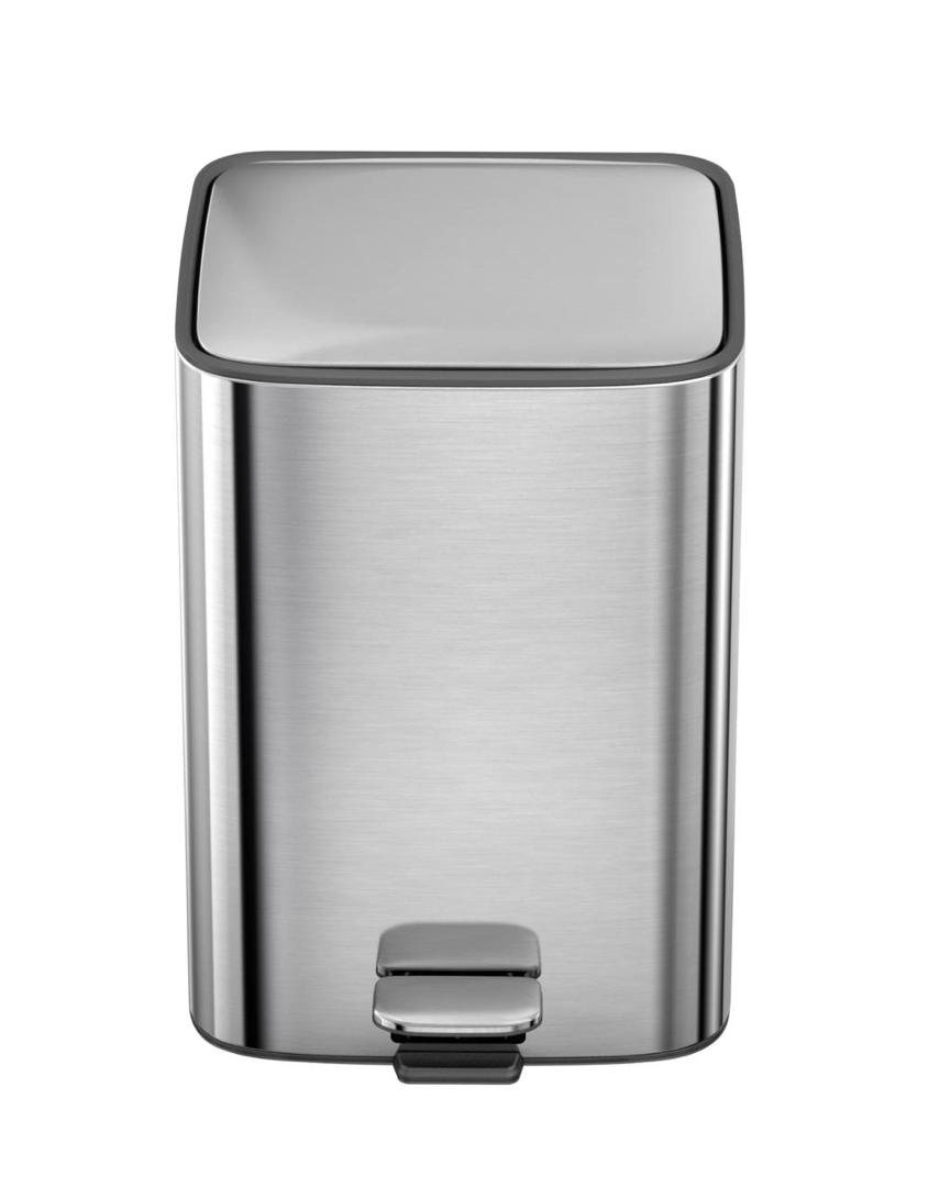 سطل زباله استیل وارداتی 20 لیتری سطل زباله استیل وارداتی 20 لیتری فلت کد 1018 - Image 1