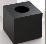 دستمال استیل باکسی رو میزی مشکی - Image 2