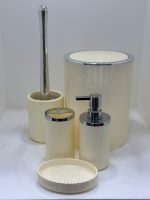 سرویس بهداشتی 5 پارچه رنگ وانیلی - Image 3