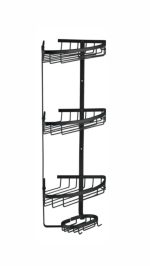 قفسه کنج حمام سه طبقه رنگ مشکی - Image 4