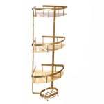 کنج سه طبقه حمام رنگ طلایی