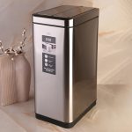 سطل زباله ی 30 لیتری چشمی استیل برند اکو