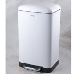 سطل زباله ی 20 لیتری سفید  کنتراست کد 05