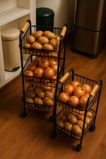 جای سیب زمینی و پیاز دو طبقه