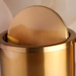 سطل و برس استیل بادبزنی کد 805 رنگ طلایی مات - Image 2