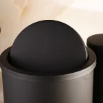 سطل و برس استیل بادبزنی کد 805 رنگ مشکی - Image 2