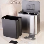 سطل کابینتی 5 لیتر برند اسمارت رنگ استیل - Image 4