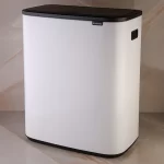 سطل زباله ی برند بارابانتیا 60 لیتر رنگ سفید