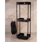استند سه طبقه استیل رنگ مشکی - Image 4