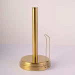 جا دستمال کاغذی رول بلند حوله ای طلایی مات