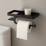 جا دستمال موبایلی استند دار رنگ مشکی