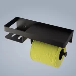 جا دستمال موبایلی استند دار رنگ مشکی - Image 3