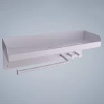 جا دستمال و حوله موبایلی استند دار رنگ سفید - Image 3