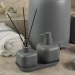 ست سرویس بهداشتی 7 پارچه کد 740 رنگ طوسی پدالی - Image 2
