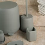 ست سرویس بهداشتی 7 پارچه کد 740 رنگ سبز پدالی - Image 3