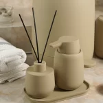 ست سرویس بهداشتی 7 پارچه ی کد 721 رنگ خاکی پدالی - Image 2