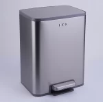 سطل زباله اکو 20 لیتر مدل مدیسون رنگ استیل