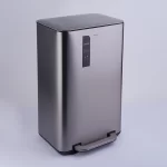 سطل زباله ی 30 لیتر برند اسمارت رنگ استیل مات