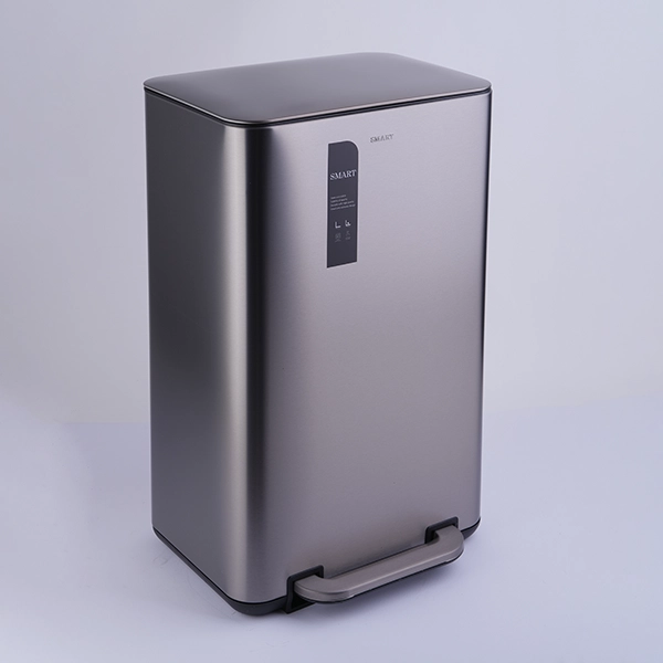 DSC07113 سطل زباله ی 30 لیتر برند اسمارت رنگ استیل مات - Image 1
