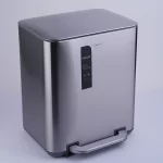 سطل زباله ی 20 لیتر رنگ استیل برند اسمارت