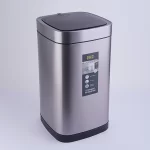 سطل زباله اکو چشمی حجم 30 لیتر رنگ استیل