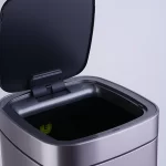 سطل زباله اکو چشمی حجم 30 لیتر رنگ استیل - Image 3