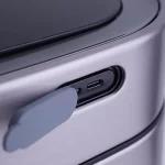 سطل زباله اکو چشمی حجم 30 لیتر رنگ استیل - Image 4