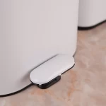 سطل و فرچه ی تک برند پرفکت سایز 3 لیتر مدل بیضی رنگ سفید - Image 4