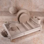 جا ظرفی المینیوم کشویی تک طبقه اورجینال رنگ وانیل