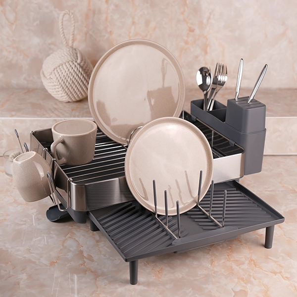 DSC07231 جا ظرفی تک طبقه برند اسمارت رنگ استیل - Image 1