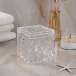 جا دستمال کاغذی مکعبی کریستالی طرح لوزی - Image 2