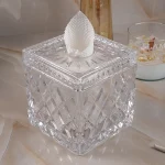 جا دستمال کاغذی مکعبی کریستالی طرح لوزی - Image 3