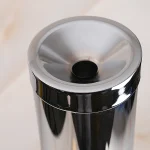 جا سیگاری دفنه بانیو رنگ استیل براق - Image 3