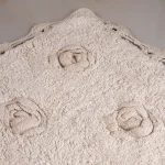 پادری طرح سه گل رنگ کرم - Image 3