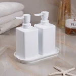 مایع دوقلو طرح فلت اکرولیک رنگ سفید - Image 2
