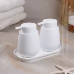 جا مایع دوقلو اکرولیک مدل اشپیریلا رنگ سفید