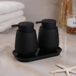 جا مایع دوقلو اکرولیک مدل اشپیریلا رنگ مشکی