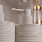 جا مایع دوقلو اکرولیک خط ریز بامبو رنگ کرم وانیل - Image 3