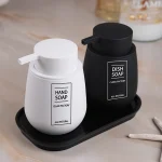 جا مایع دوقلو اشپیریلا دورنگ سفید و مشکی فونت دار - Image 4