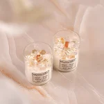 شمع دو عددی ژله ای طلایی - Image 2