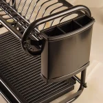 جا ظرفی دو طبقه استیل رنگ مشکی ev001 - Image 4