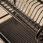 جا ظرفی دو طبقه استیل رنگ مشکی ev001 - Image 5