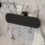 شلف 70 سانت دیواری گرد رنگ مشکی