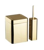 سطل و برس تک اسمارت 6 لیتر بادبزنی مربع رنگ طلایی