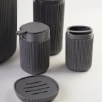 سرویس بهداشتی روما طوسی تیره 5 پارچه - Image 2