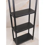 استند 4 طبقه ی صفحه استیل رنگ مشکی - Image 3